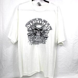 Sturgis 2021 Motorcycle 81st Anniversary 2 Sided Crossbones Skull T-Shirt 2XL